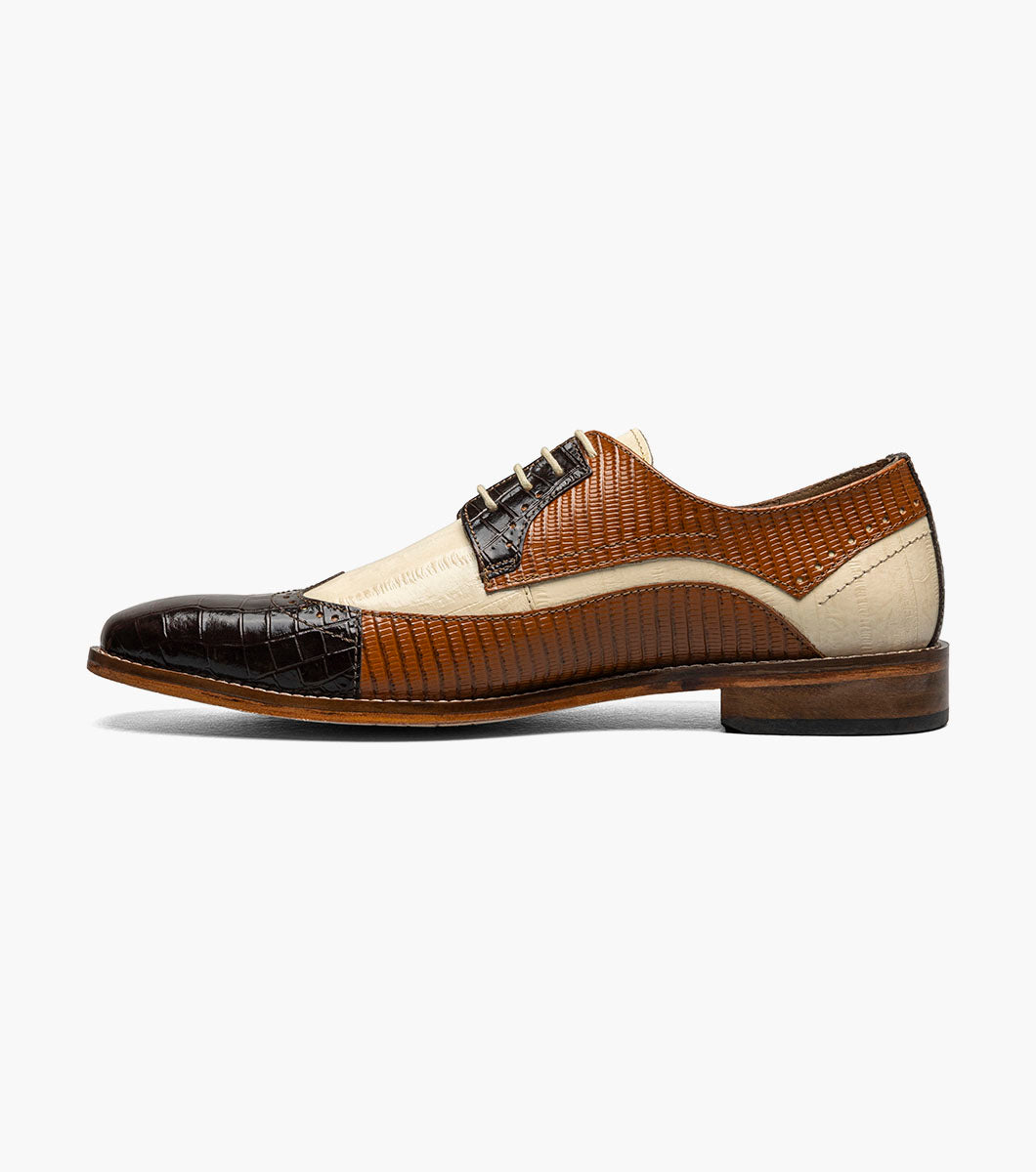 Stacy Adams GALLINARI Wingtip Lace Up Brown Multi by Stacy Adams Shoes