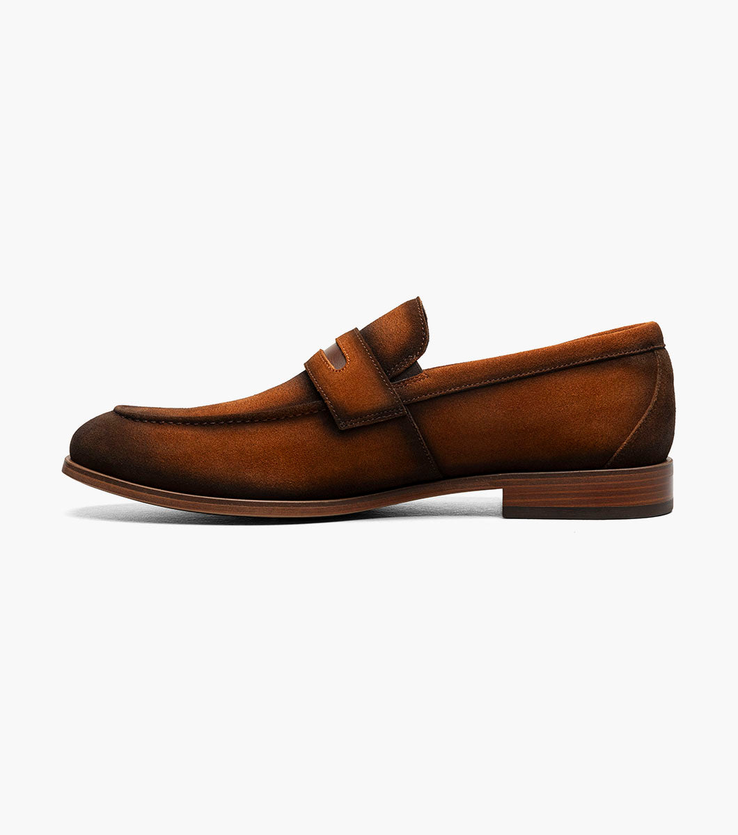 Stacy Adams BURKE Moc Toe Saddle Slip On Copper by Stacy Adams Shoes