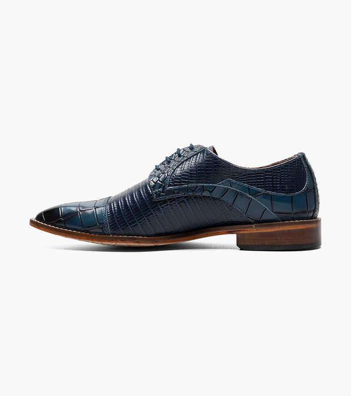 Stacy Adams TEDESCO Cap Toe Oxford Blue by Stacy Adams Shoes