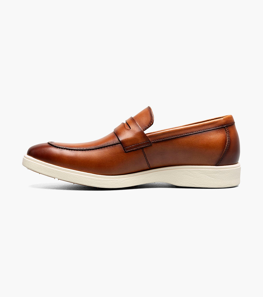 Stacy Adams SPENCER Moc Toe Penny Slip On Tan by Stacy Adams Shoes