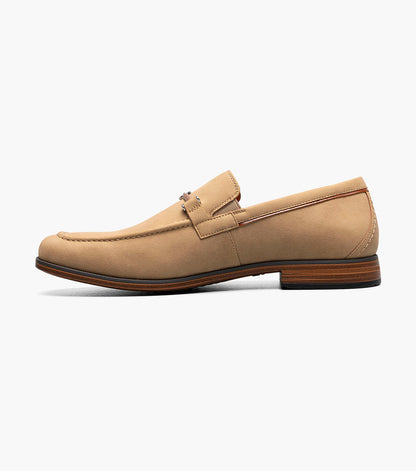 Stacy Adams RICHARDSON Moc Toe Bit Slip On Khaki by Stacy Adams Shoes