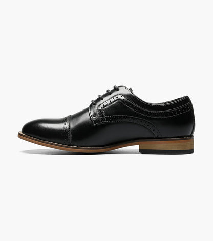 Stacy Adams KIDS DICKINSON Cap Toe Oxford Black by Stacy Adams Shoes