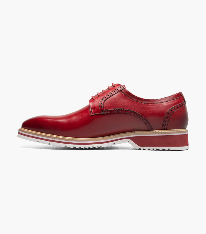 Stacy Adams BARRINGER Plain Toe Oxford Red by Stacy Adams Shoes