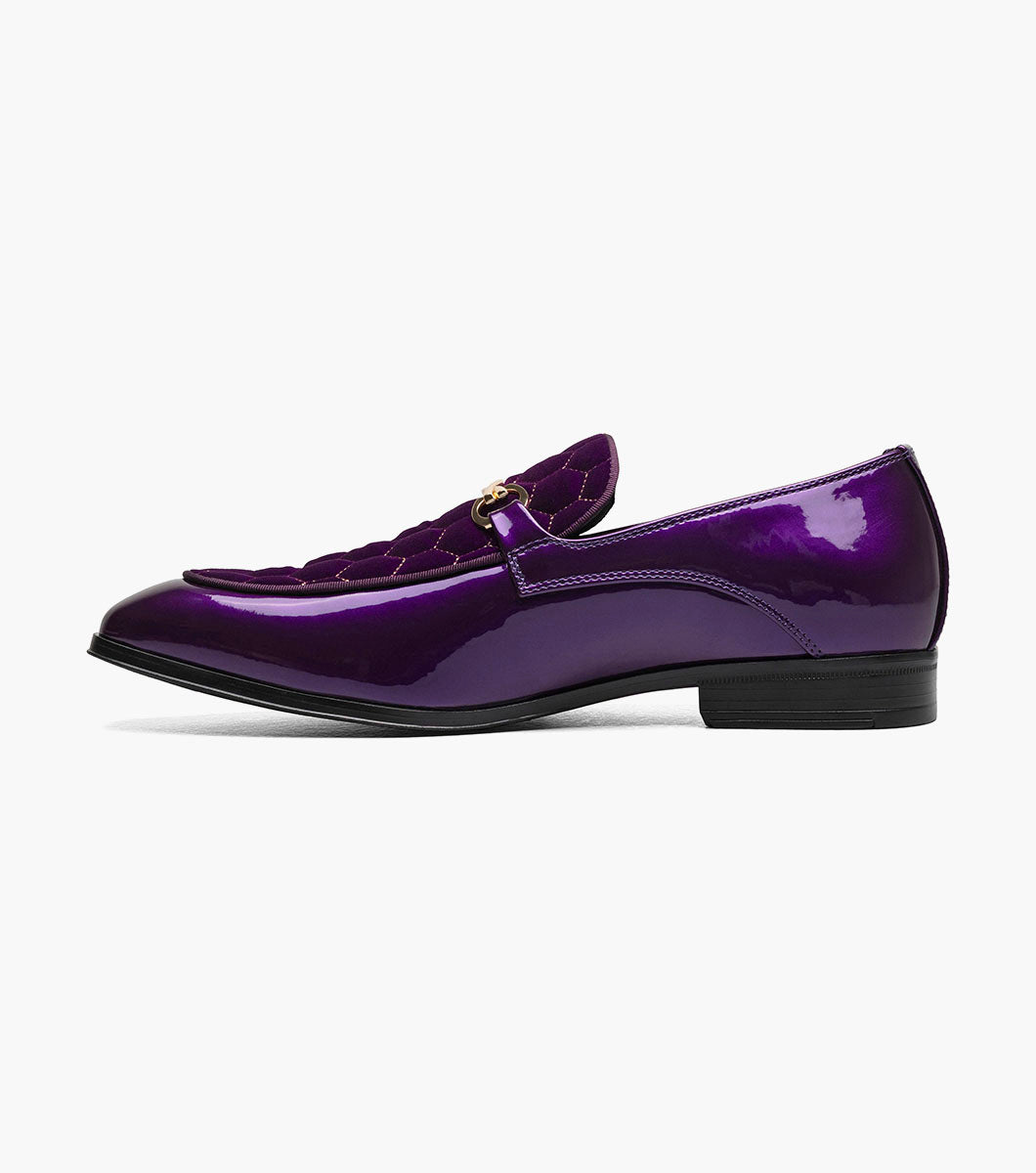 Stacy Adams SPRAGUE Moc Toe Bit Slip On Purple by Stacy Adams Shoes