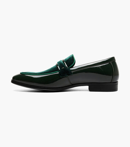 Stacy Adams SPRATLEY Moc Toe Saddle Slip On Green by Stacy Adams Shoes