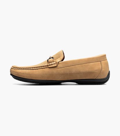 Stacy Adams COLTON Moc Toe Bit Slip On Khaki by Stacy Adams Shoes