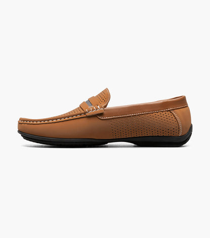 Stacy Adams CORBY Moc Toe Saddle Slip On Tan by Stacy Adams Shoes