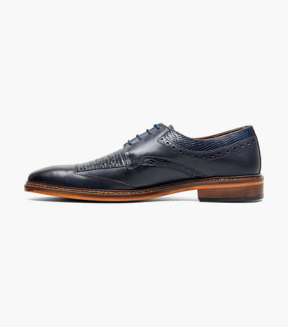 Stacy Adams GAMBETTA Modified Cap Toe Oxford Navy by Stacy Adams Shoes