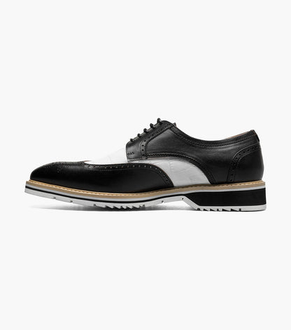 Stacy Adams BEAUMONT Wingtip Oxford Black w/White by Stacy Adams Shoes