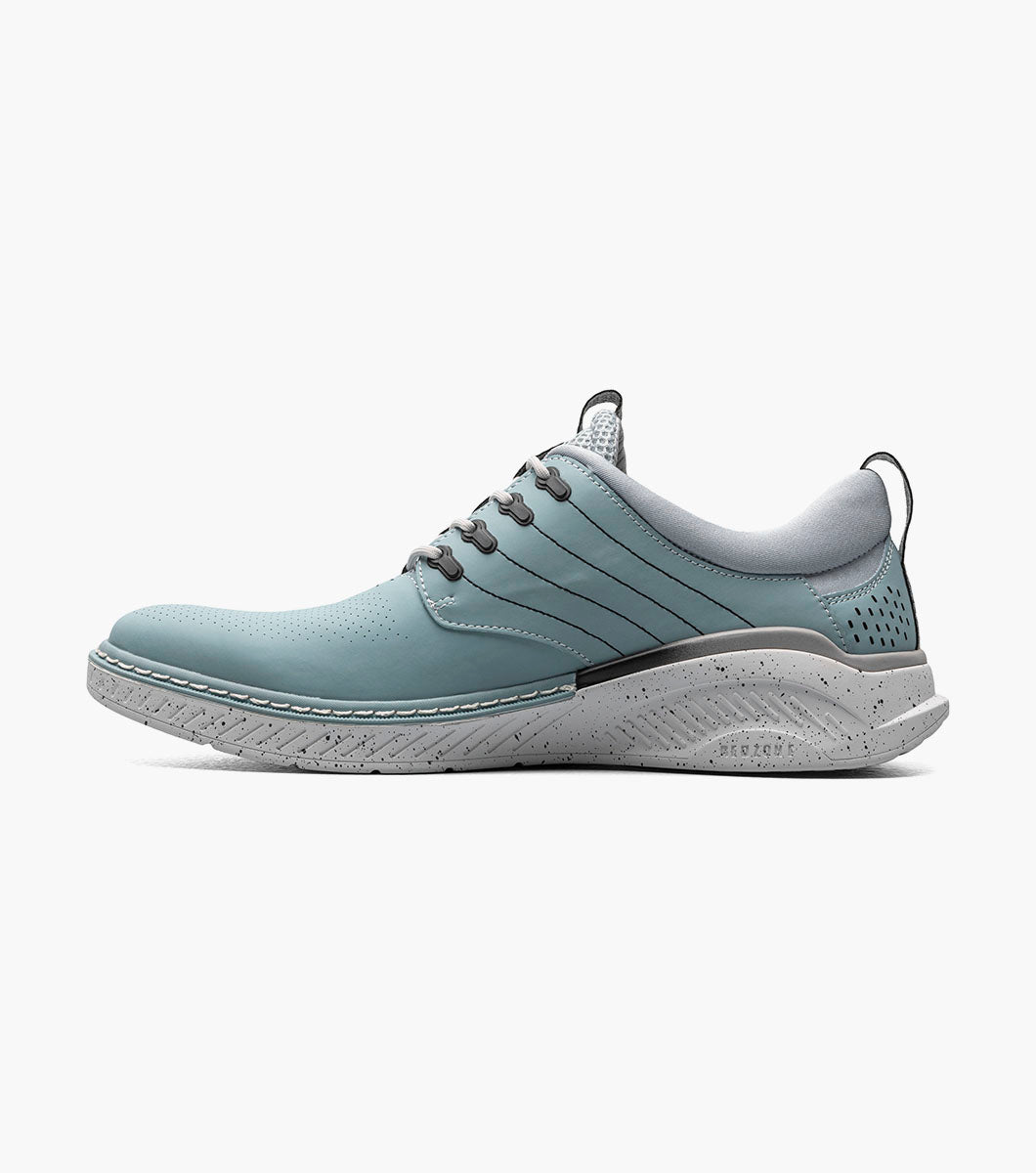 Stacy Adams BARNA Plain Toe Lace Up Light Blue by Stacy Adams Shoes
