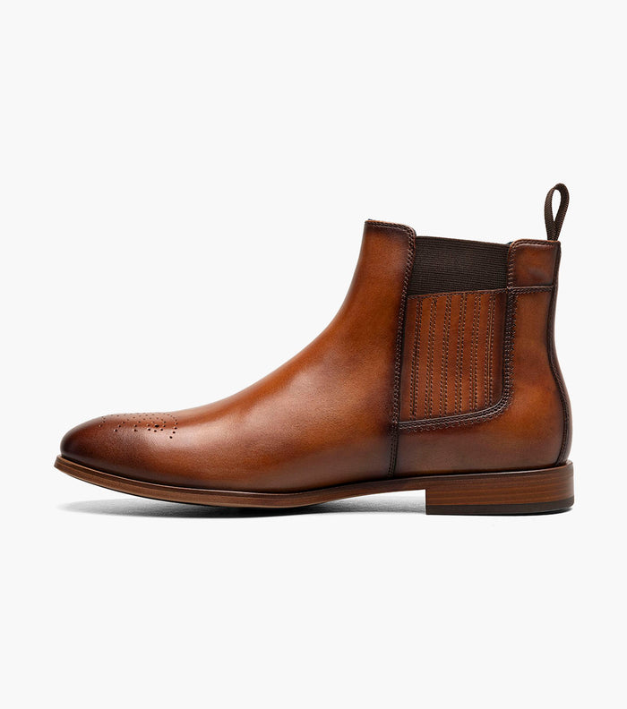 Stacy Adams BRADLEY Plain Toe Chelsea Boot Tan by Stacy Adams Shoes
