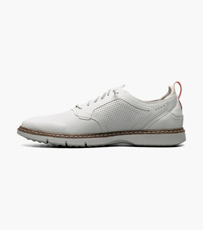 Stacy Adams SYNCHRO Plain Toe Elastic Lace Up White by Stacy Adams Shoes