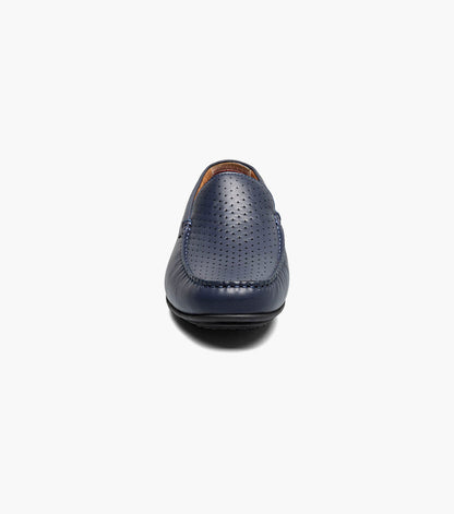 Stacy Adams CONROY Moc Toe Perf Slip On Navy by Stacy Adams Shoes