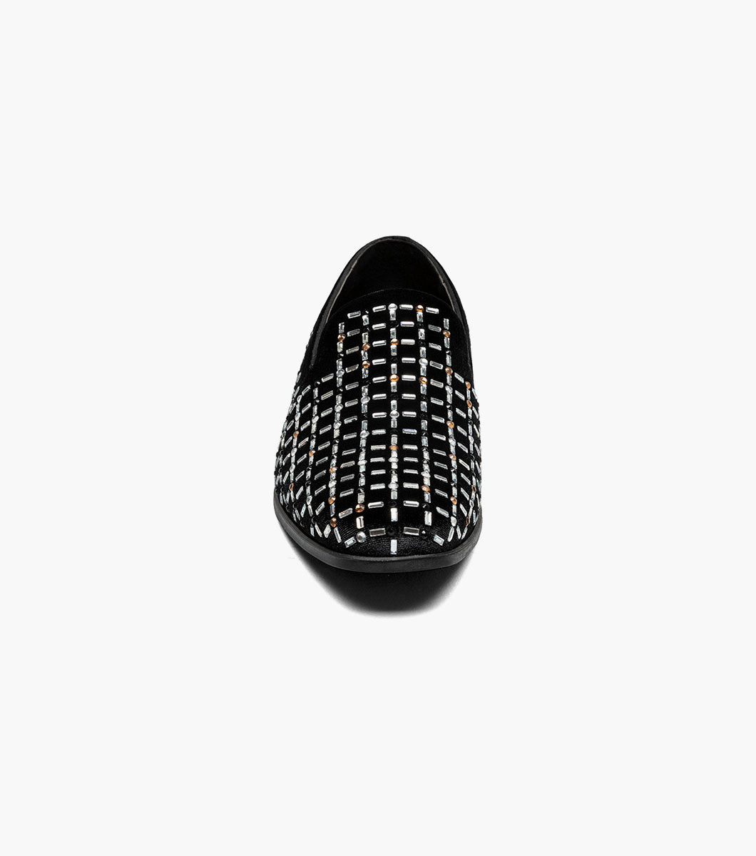 Stacy Adams STALLFORD Rhinestone Slip On Black Multi by Stacy Adams Shoes