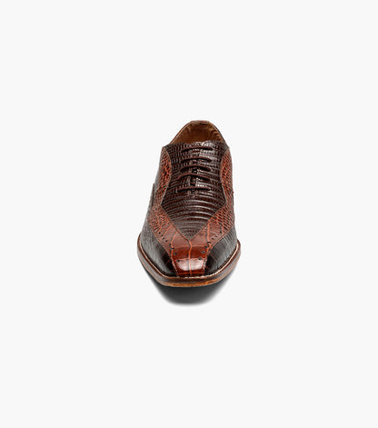 Stacy Adams TALLERO V-Tip Oxford Brown Multi by Stacy Adams Shoes