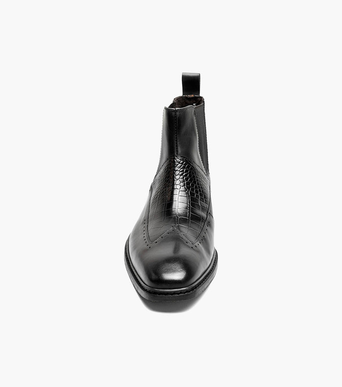 Stacy Adams GARZA Wingtip Chelsea Boot Black by Stacy Adams Shoes