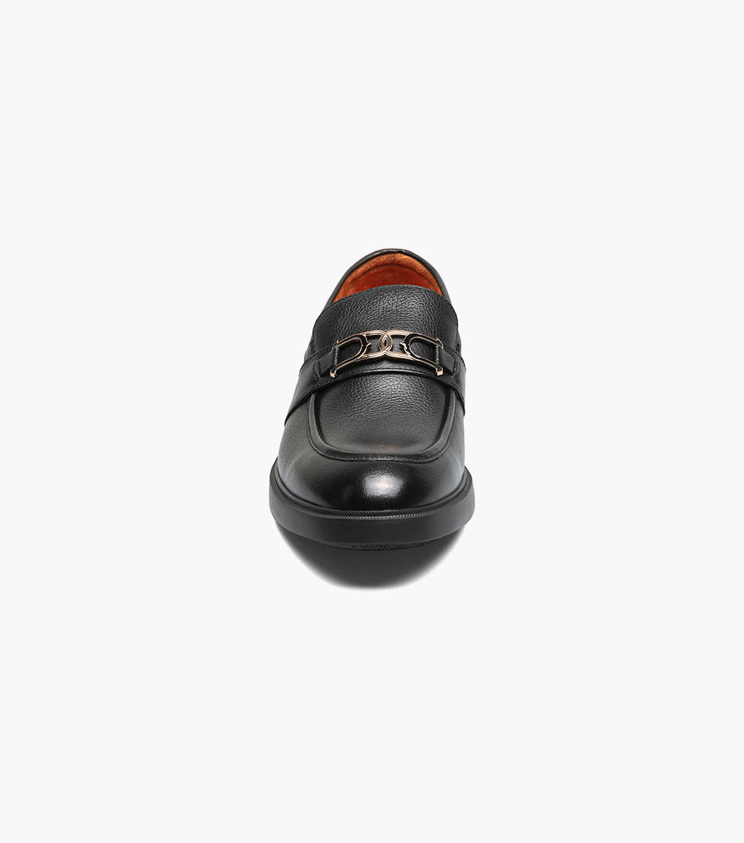 Stacy Adams TODRIDGE Moc Toe Bit Slip On Black Tumbled by Stacy Adams Shoes