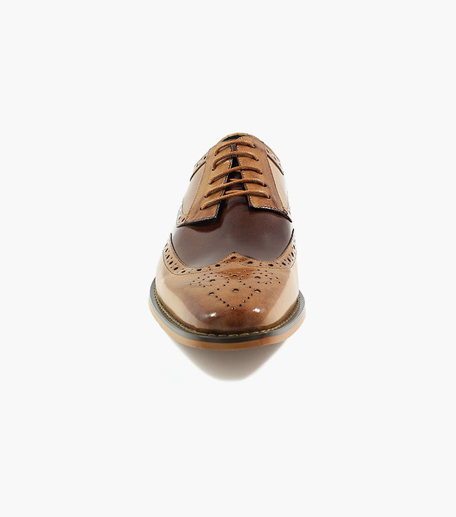 Stacy Adams TINSLEY Wingtip Oxford Tan Multi by Stacy Adams Shoes