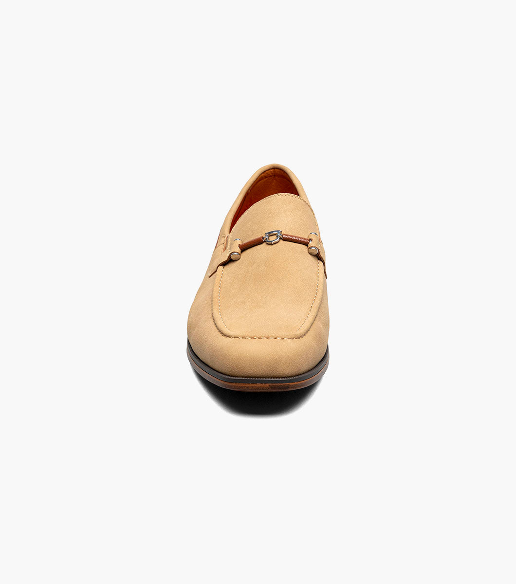 Stacy Adams RICHARDSON Moc Toe Bit Slip On Khaki by Stacy Adams Shoes