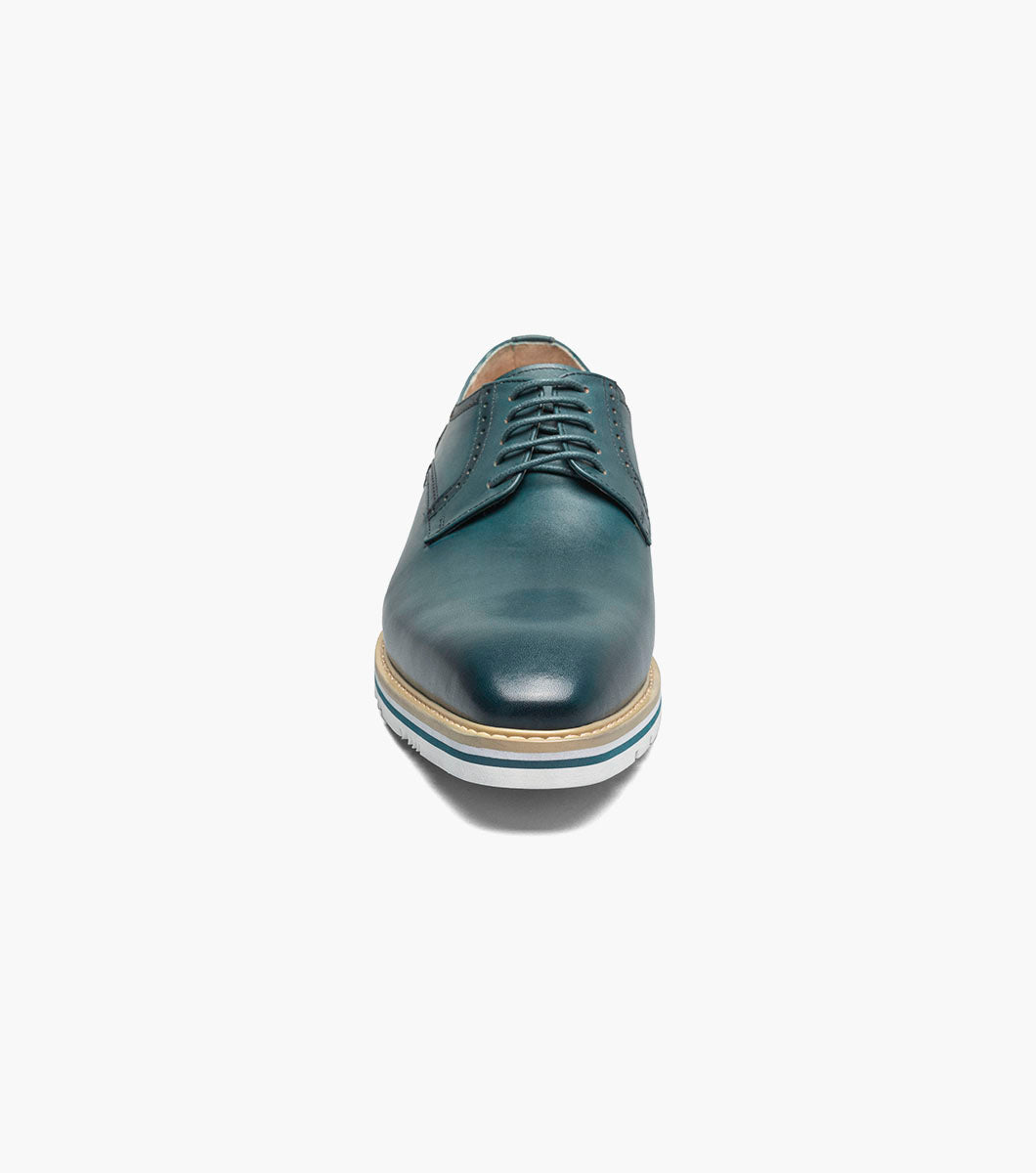 Stacy Adams BARRINGER Plain Toe Oxford Teal by Stacy Adams Shoes