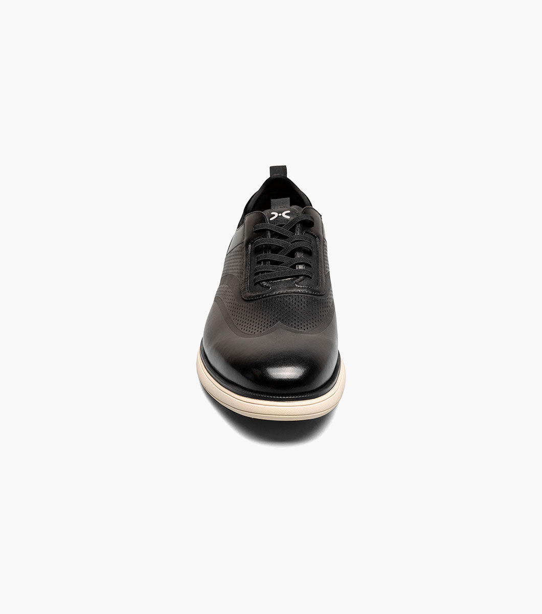 Stacy Adams EDGEWOOD Wingtip Elastic Lace Up Black by Stacy Adams Shoes