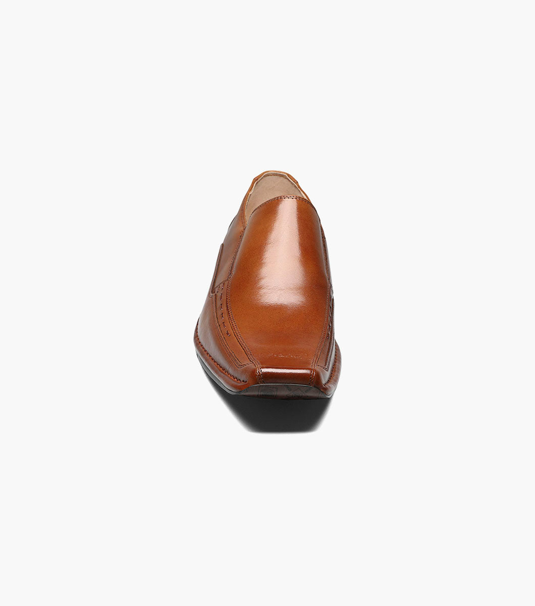 Stacy Adams TEMPLIN Bike Toe Loafer Cognac by Stacy Adams Shoes