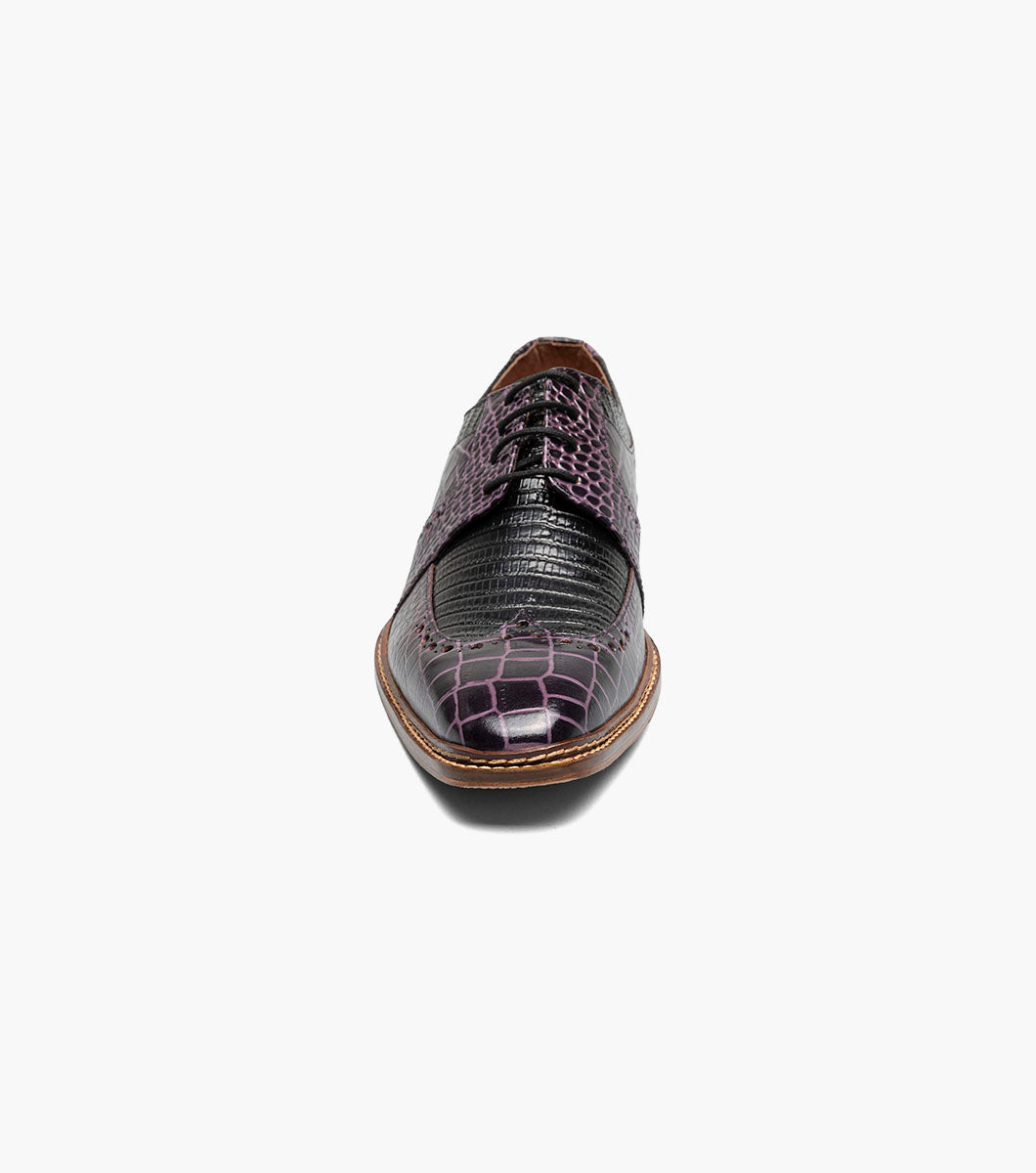Stacy Adams TRAVATO Wingtip Oxford Purple Multi by Stacy Adams Shoes