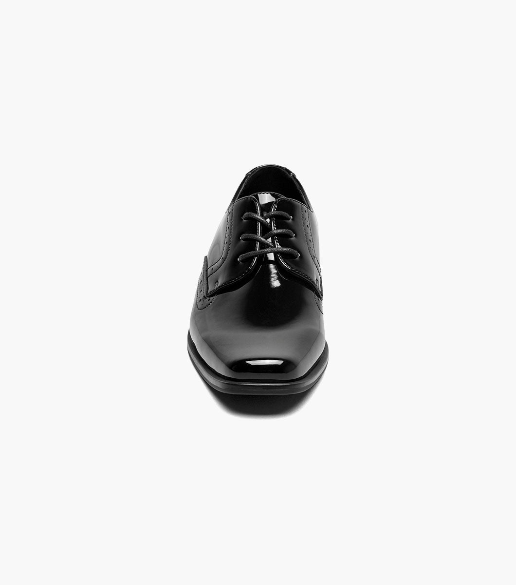 Stacy Adams KIDS SCOTTIE Plain Toe Oxford Black Patent by Stacy Adams Shoes