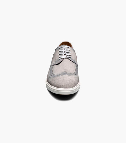 Stacy Adams TRUDELL Wingtip Lace Up Light Gray by Stacy Adams Shoes