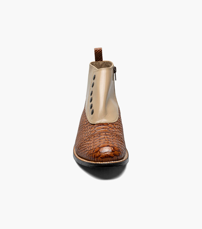 Stacy Adams Madison Spectator Spat Cap Toe Demi Boot by Stacy Adams Shoes