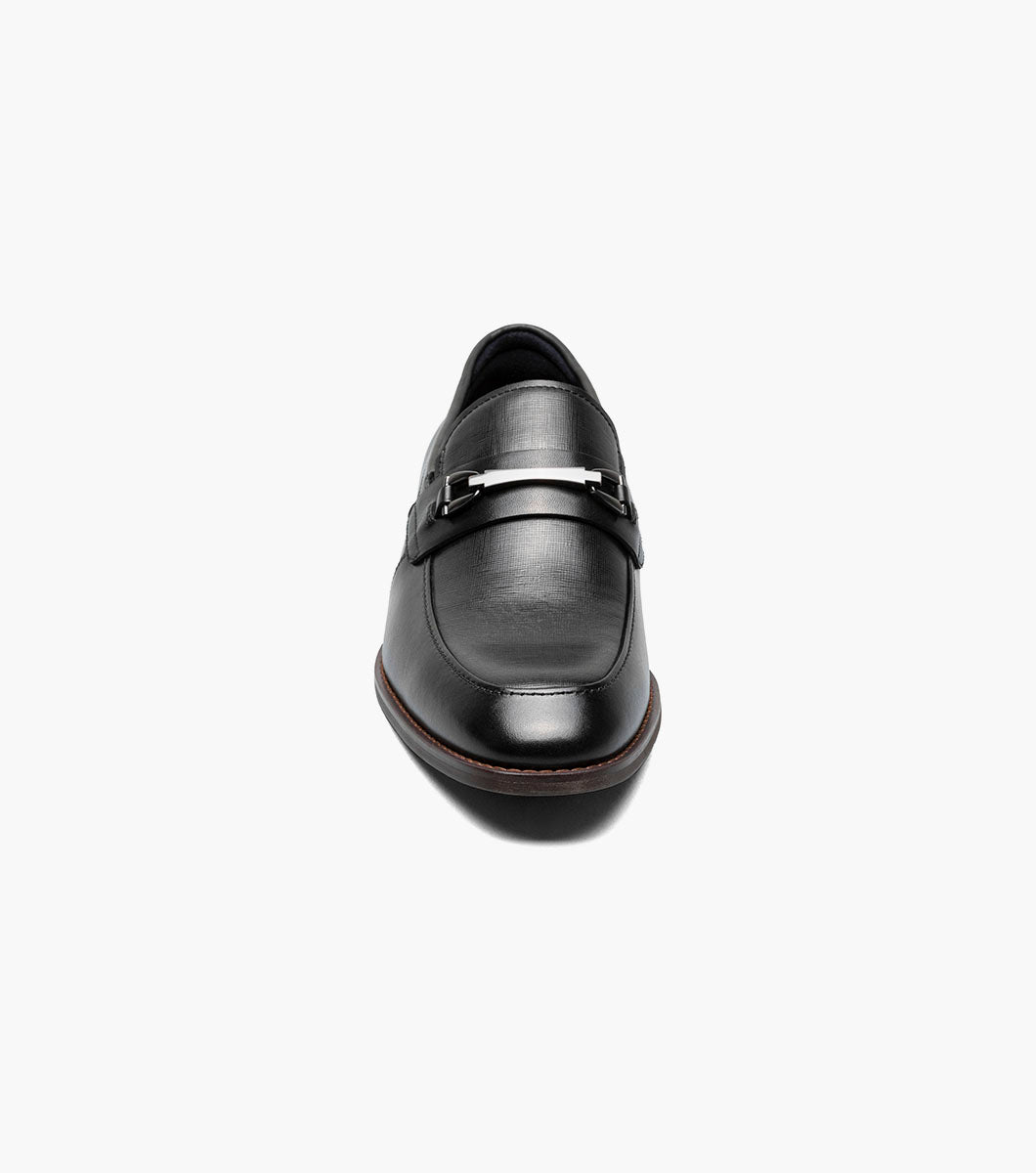 Stacy Adams KAYLOR Moc Toe Bit Slip On Black by Stacy Adams Shoes