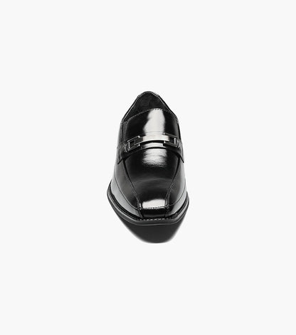 Stacy Adams WAKEFIELD Bike Toe Bit Slip On Black by Stacy Adams Shoes