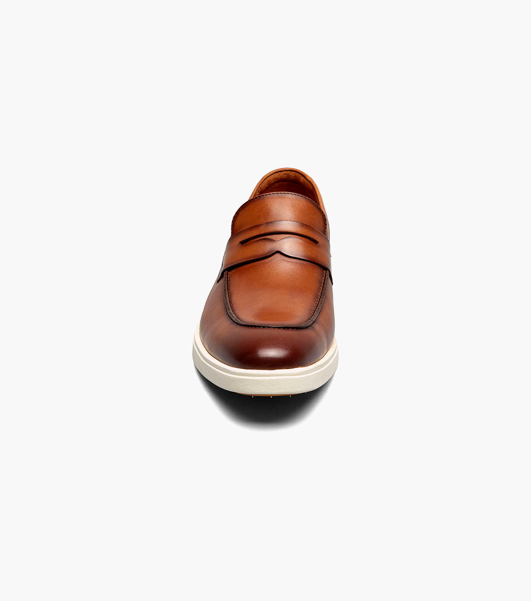 Stacy Adams SPENCER Moc Toe Penny Slip On Tan by Stacy Adams Shoes