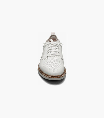 Stacy Adams SYNCHRO Plain Toe Elastic Lace Up White by Stacy Adams Shoes