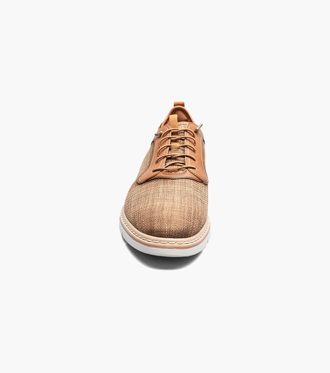 Stacy Adams SEBERT Plain Toe Elastic Lace Up Tan by Stacy Adams Shoes
