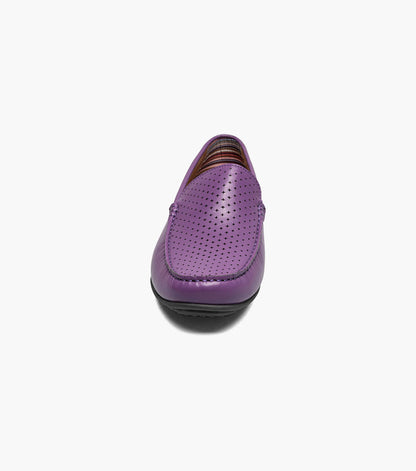 Stacy Adams CONROY Moc Toe Perf Slip On Purple by Stacy Adams Shoes