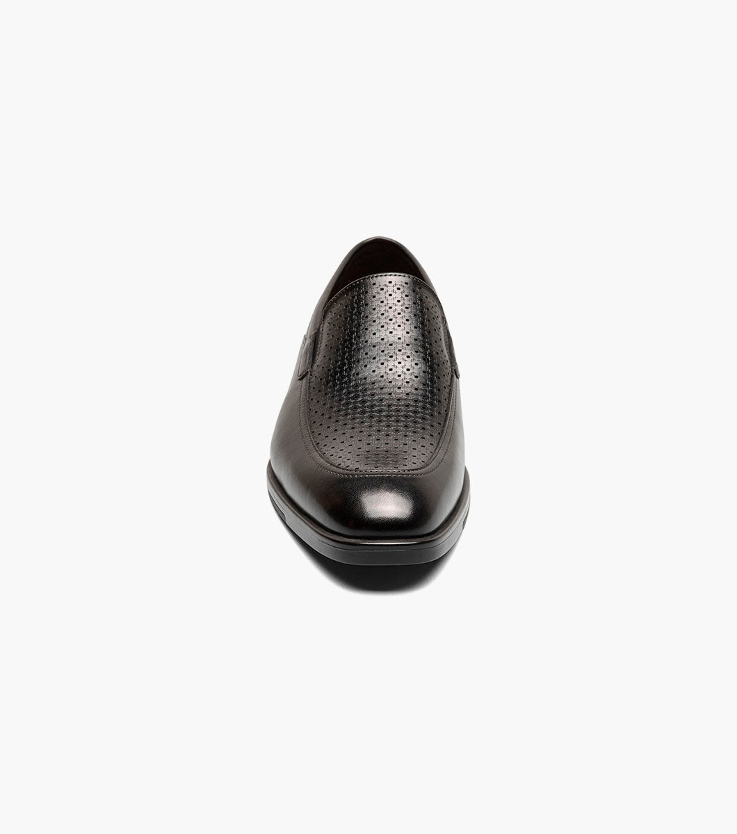 Stacy Adams AIDEN Moc Toe Slip On Black by Stacy Adams Shoes
