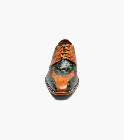 Stacy Adams TRISTANO Modified Bike Toe Oxford Green Multi by Stacy Adams Shoes