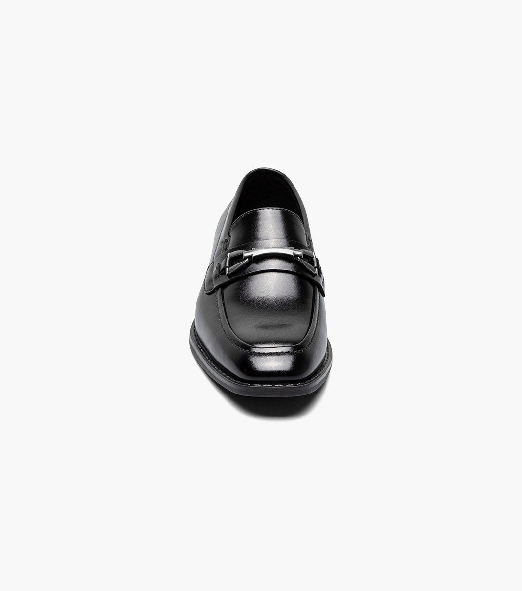 Stacy Adams KIDS KAYLOR Moc Toe Bit Slip On Black by Stacy Adams Shoes