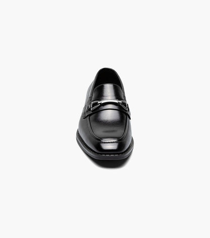 Stacy Adams KIDS KAYLOR Moc Toe Bit Slip On Black by Stacy Adams Shoes