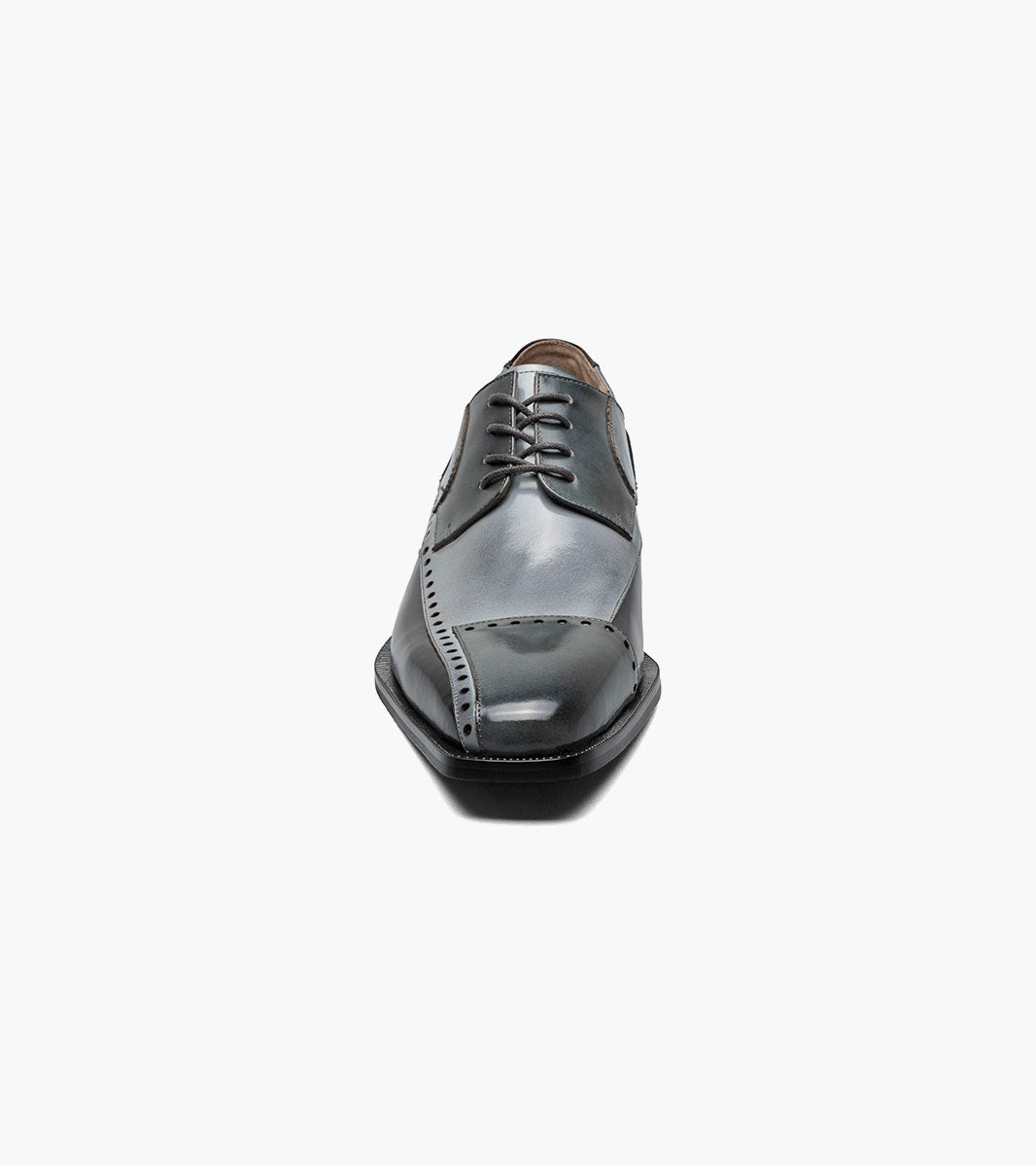 Stacy Adams PLAZA Modified Cap Toe Oxford Black/Gray by Stacy Adams Shoes