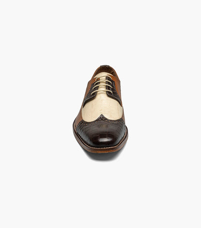 Stacy Adams GALLINARI Wingtip Lace Up Brown Multi by Stacy Adams Shoes
