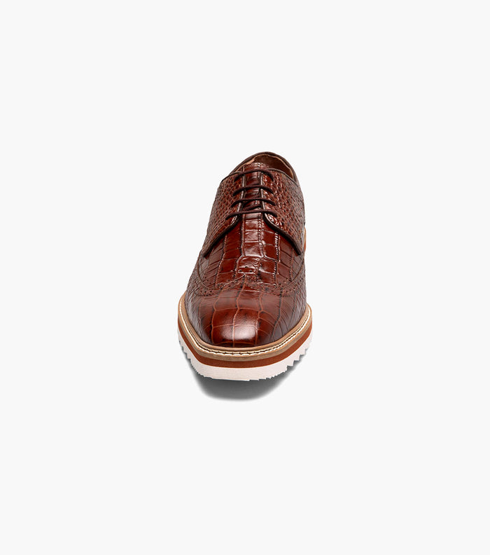 Stacy Adams ALARIO Wingtip Oxford Cognac by Stacy Adams Shoes