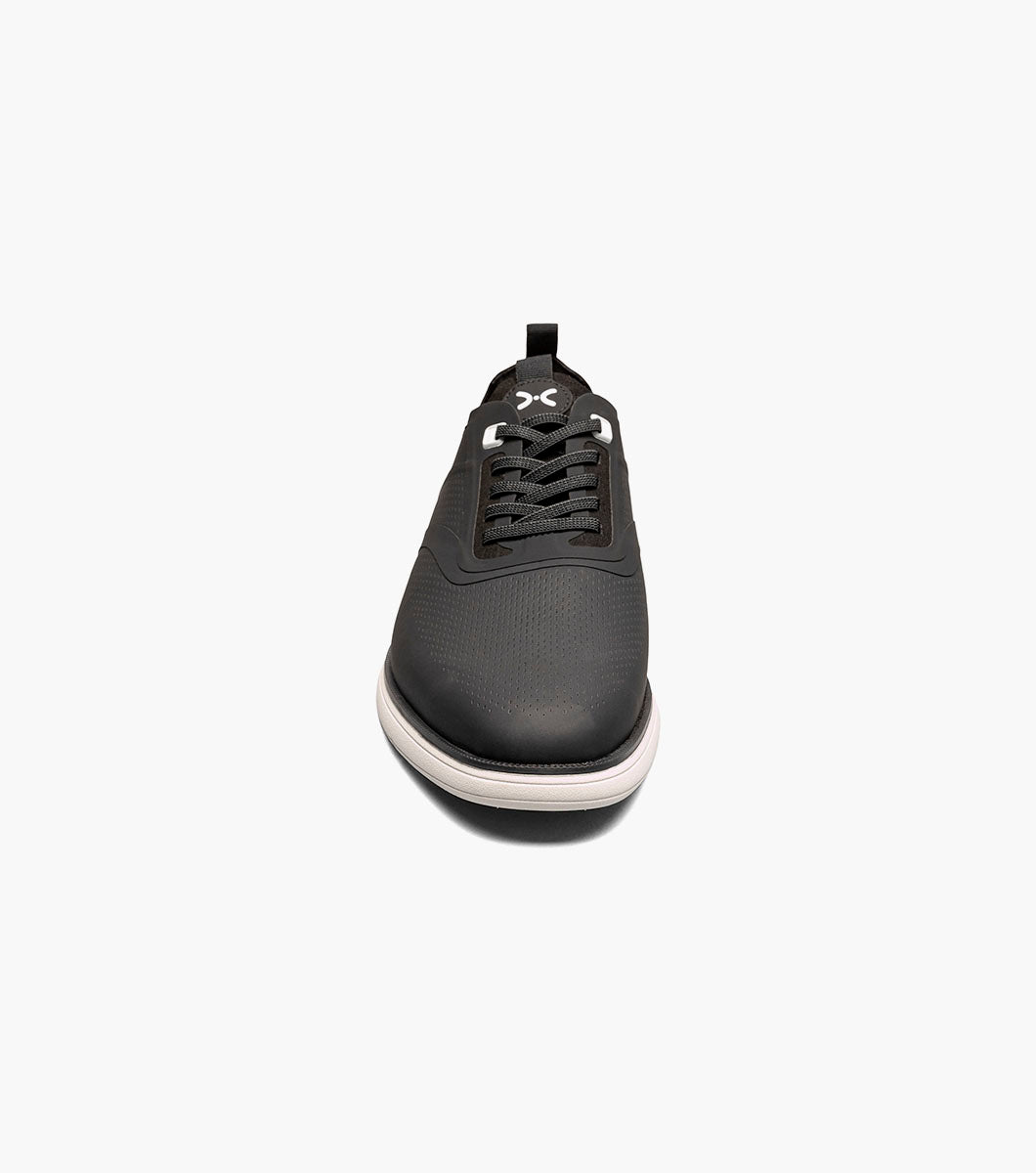 Stacy Adams EVERIDGE Plain Toe Elastic Lace Up Black by Stacy Adams Shoes