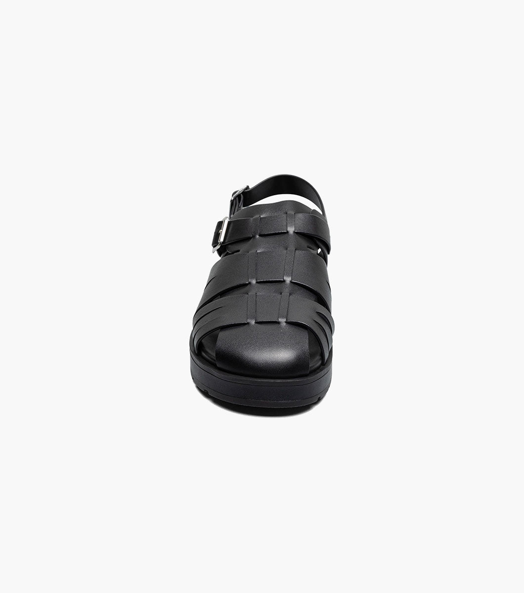 Stacy Adams LARGO Slingback Buckle Sandal Black by Stacy Adams Shoes