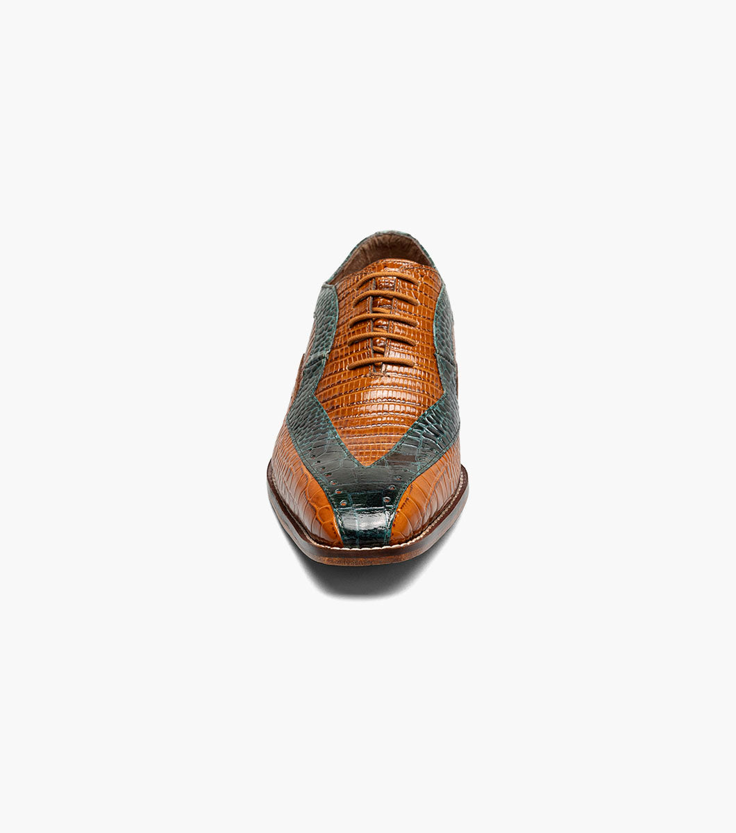 Stacy Adams TALLERO V-Tip Oxford Tan Multi by Stacy Adams Shoes