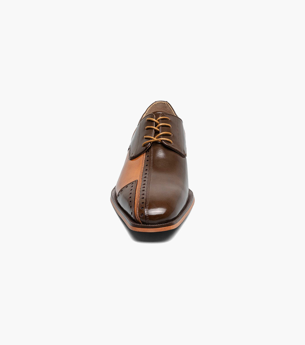 Stacy Adams PALMENTO Modified Cap Toe Oxford Brown Multi by Stacy Adams Shoes
