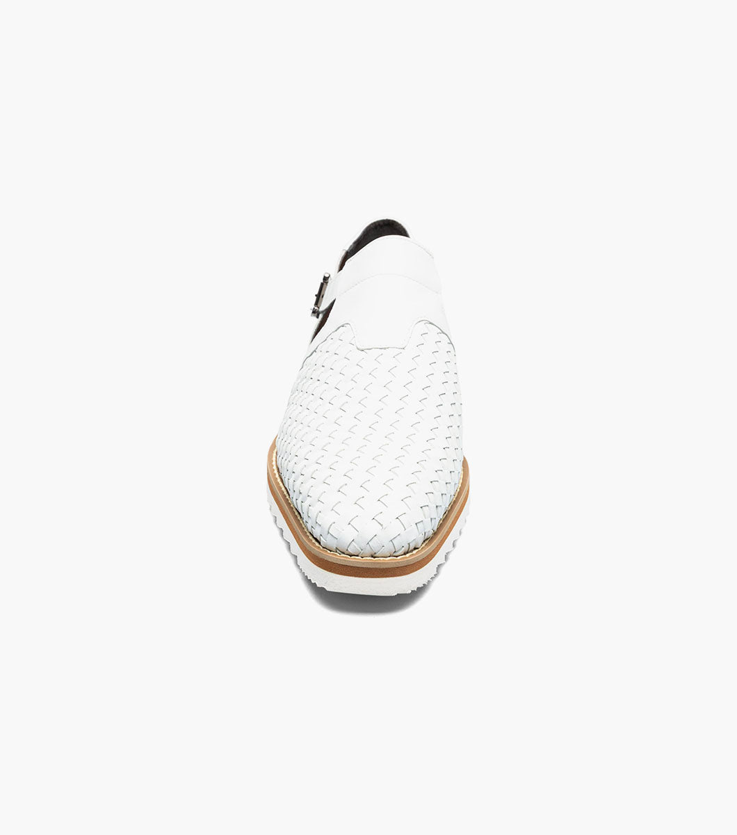 Stacy Adams ALVARADO Woven City Sandal White by Stacy Adams Shoes