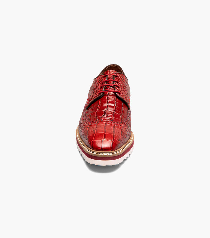 Stacy Adams ALARIO Wingtip Oxford Red by Stacy Adams Shoes