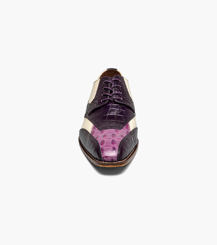 Stacy Adams TRISTANO Modified Bike Toe Oxford Purple Multi by Stacy Adams Shoes